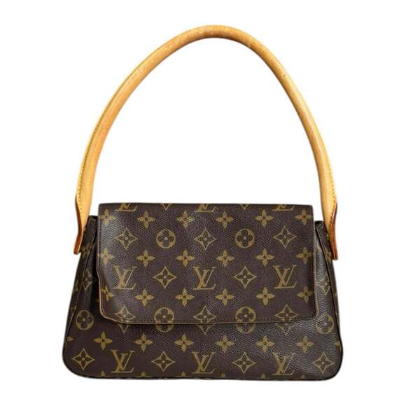 Louis Vuitton Handbags - LOUIS VUITTON Authentic Brown Monogram Canvas Mini Looping Bag